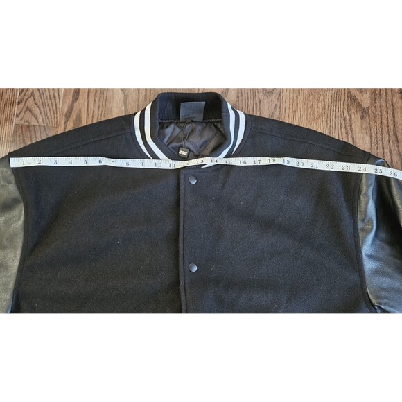 CSG Rally Varsity Jacket Mens 2XL Black White NWT - Picture 8 of 12